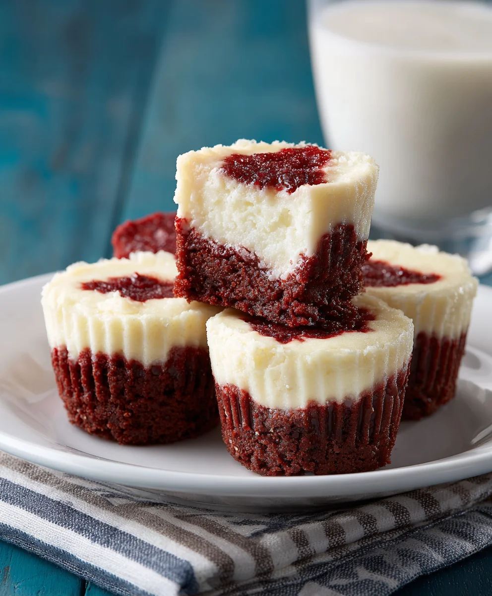 Red Velvet Cheesecake Bites: Easy No-Bake Mini Desserts!