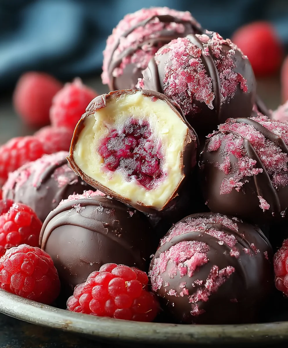 Decadent Raspberry Cheesecake Truffles - No-Bake Joy!