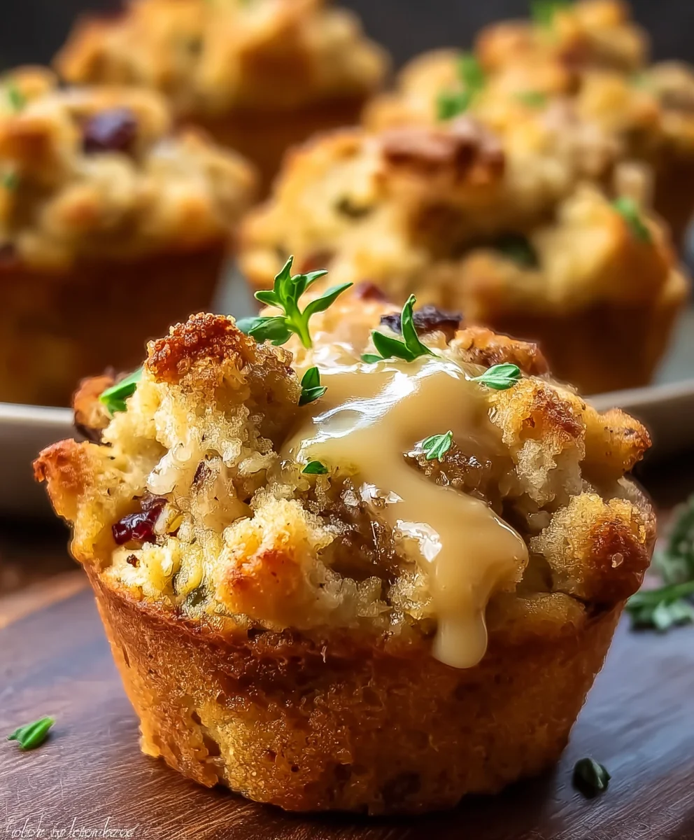 Savory Turkey Stuffing Muffins: Perfect Holiday Bites