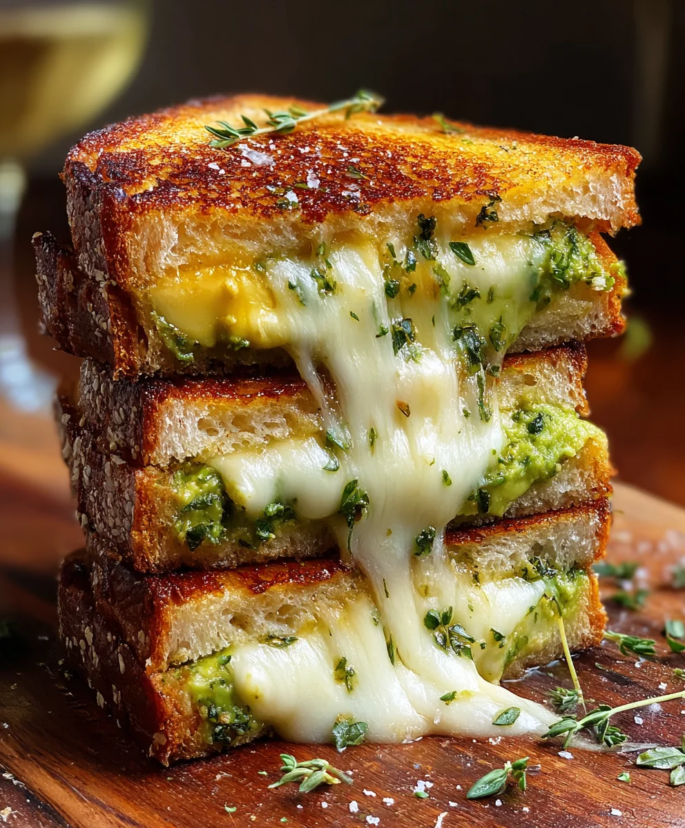 Creamy Avocado Grilled Cheese