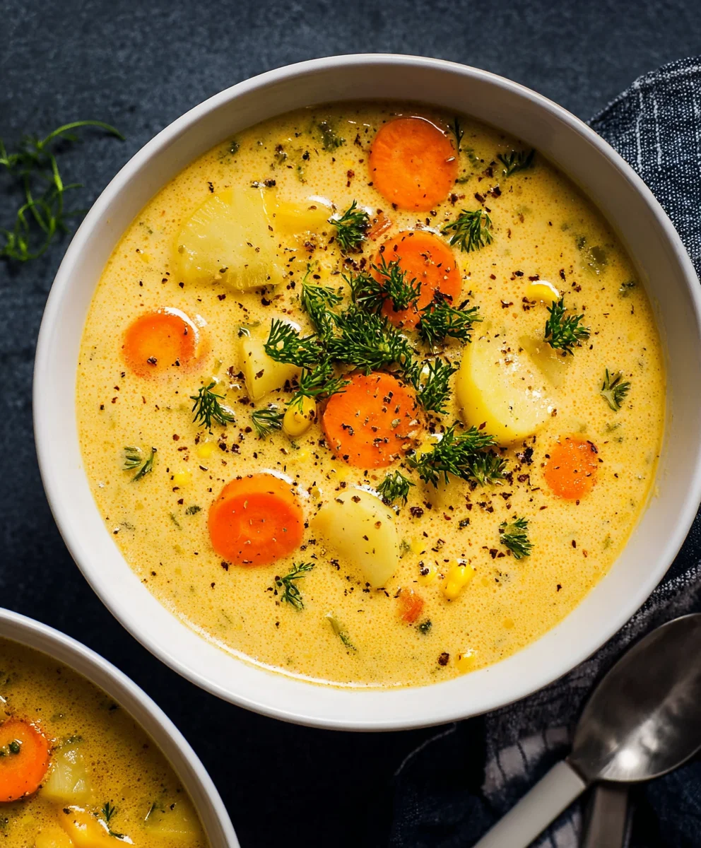 Easy One Pot Creamy Vegetable Soup: Comfort in a Bowl