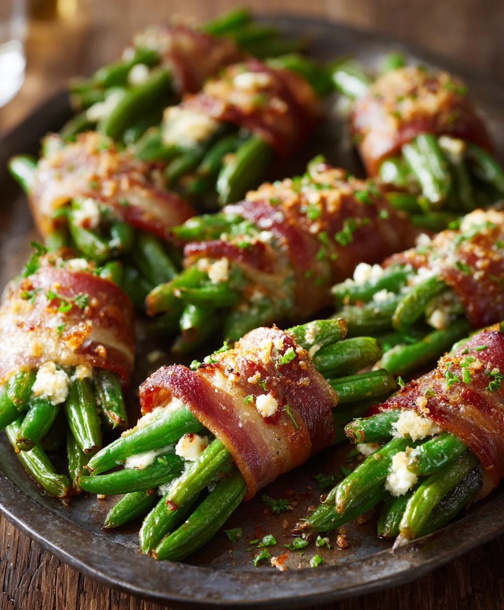 Beef-Wrapped Green Bean Bundles: Perfect Holiday Side!