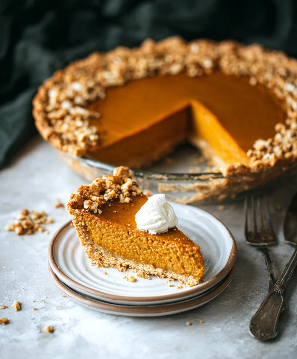 Best Dairy Free Oat Milk Pumpkin Pie