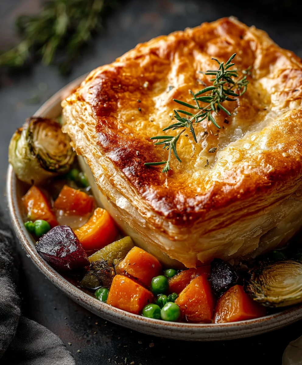 Roasted Autumn Vegetable Pot Pies