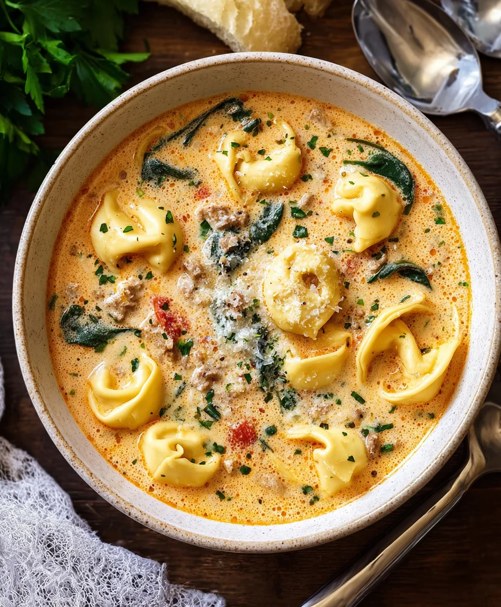Delicious Creamy Tortellini Soup – Quick & Comforting Meal