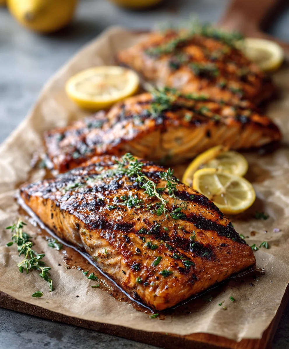 Zesty Lemon Grilled Salmon