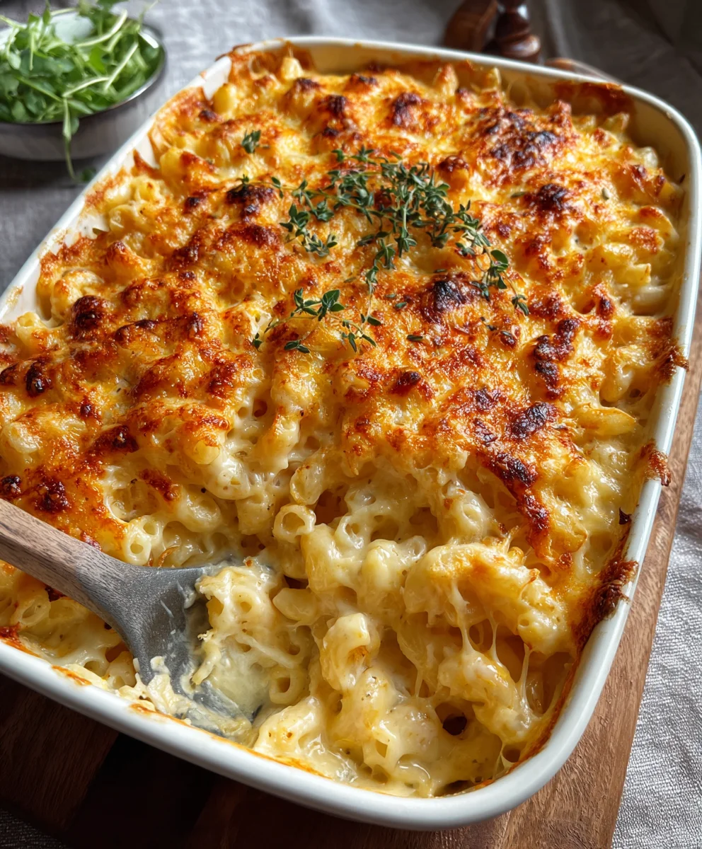 Ultimate Three Cheese Macaroni Cheese - So Creamy!