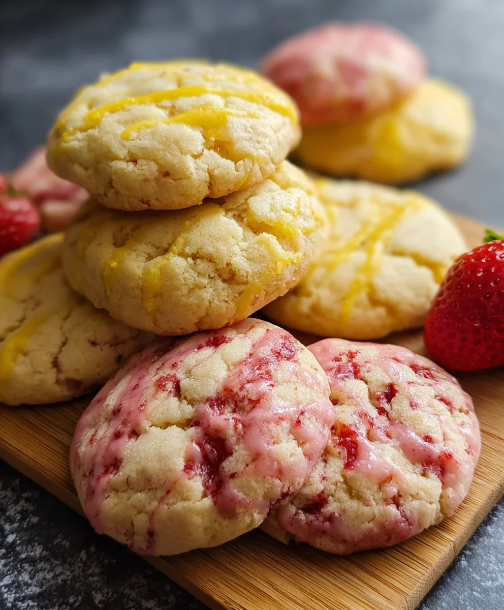 Lemon Strawberry Pound Cookies: Sweet, Tangy & Irresistible