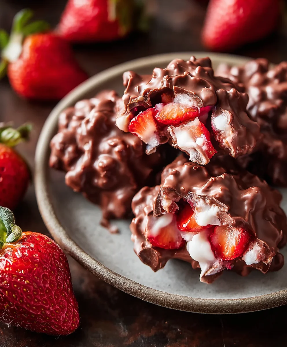 Irresistible Chocolate Strawberry Yogurt Clusters Recipe