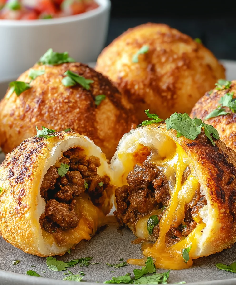 Air Fryer Taco Bombs: Quick, Cheesy & Flavorful Beef Bites