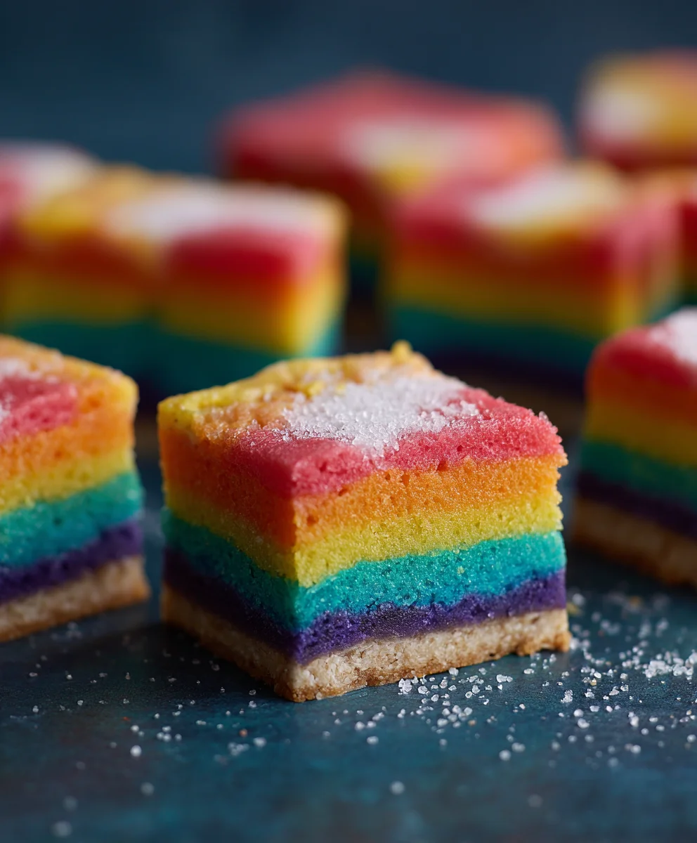 Easy Rainbow Bars - A Fun, Colorful Treat for All!