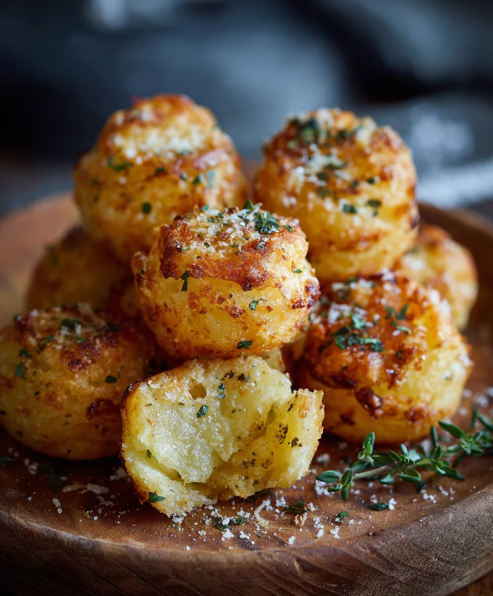 Irresistible Cheesy Potato Puffs