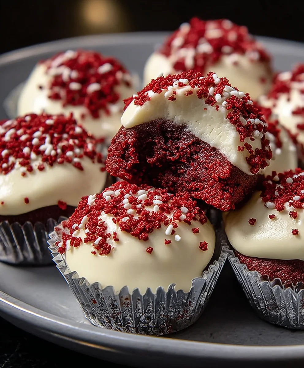 Irresistible Red Velvet Cookies & Cream Bites