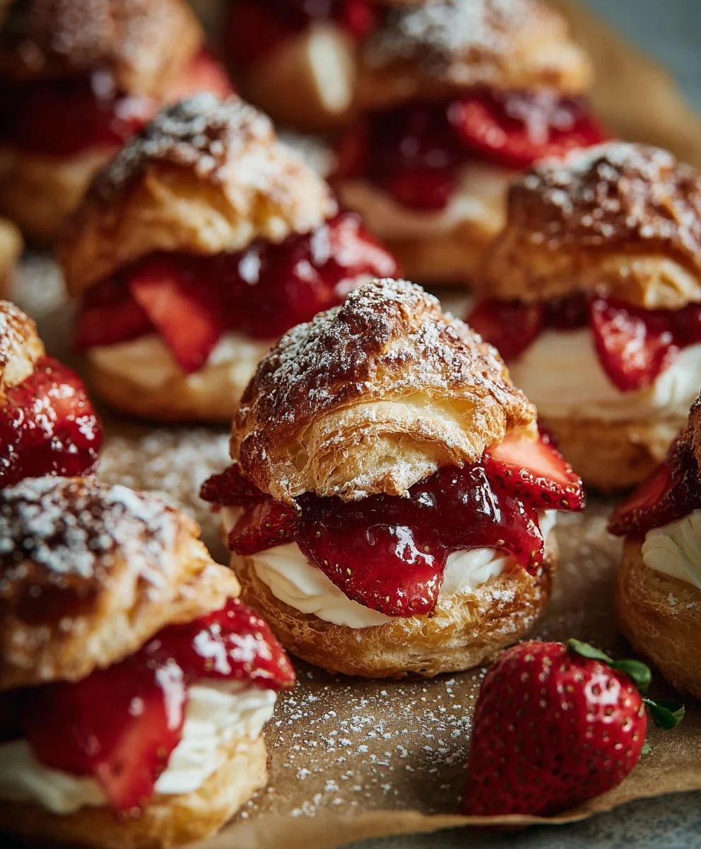 Easy Strawberry Cream Cheese Puffs