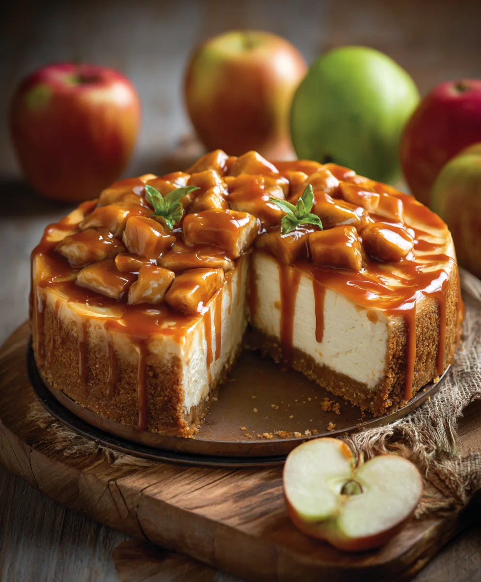 Caramel Apple Cheesecake