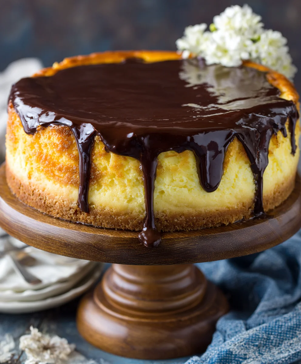 Boston Cream Pie Cheesecake