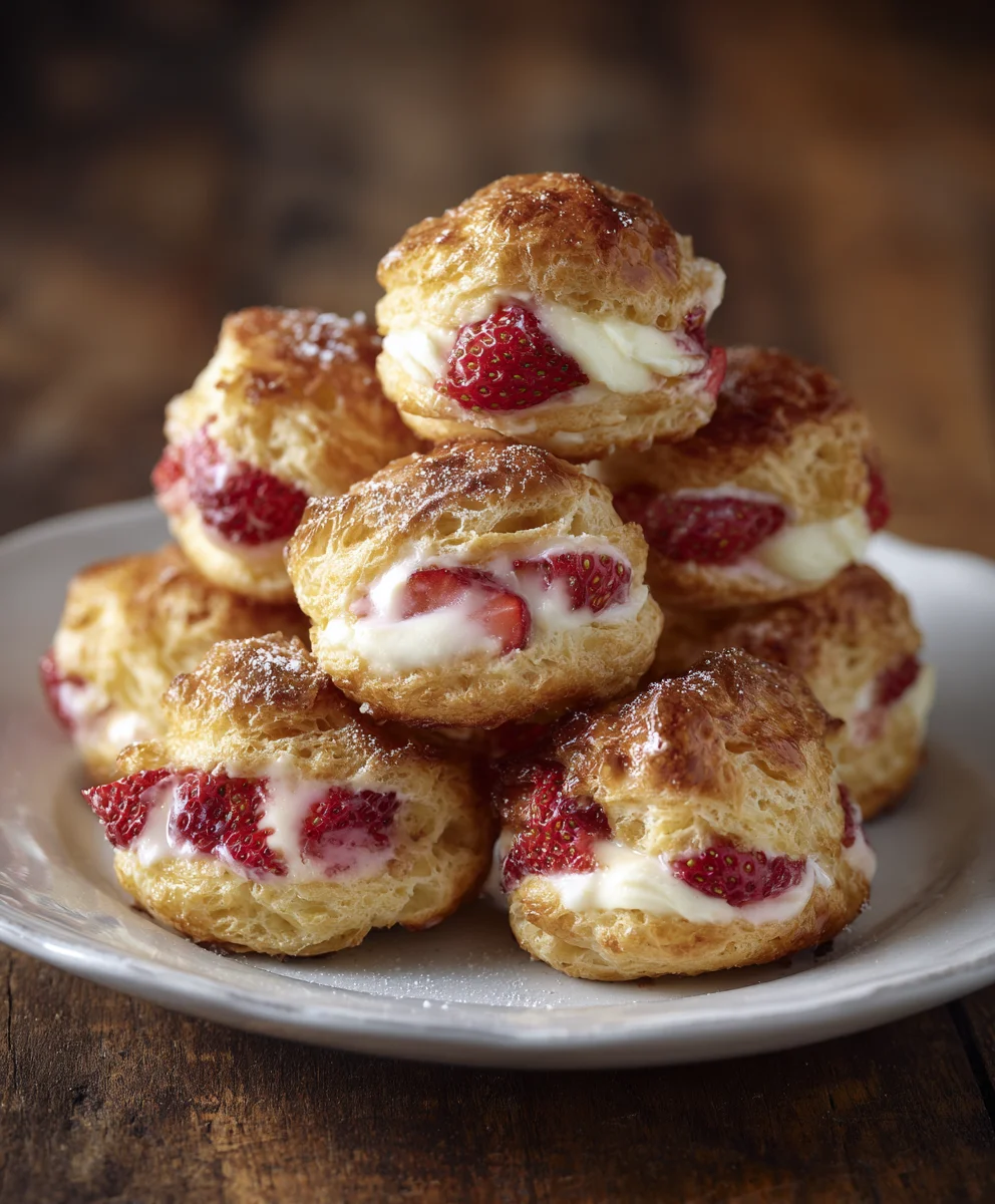 Easy Strawberry Cream Cheese Puffs Recipe - Delicious Treat!