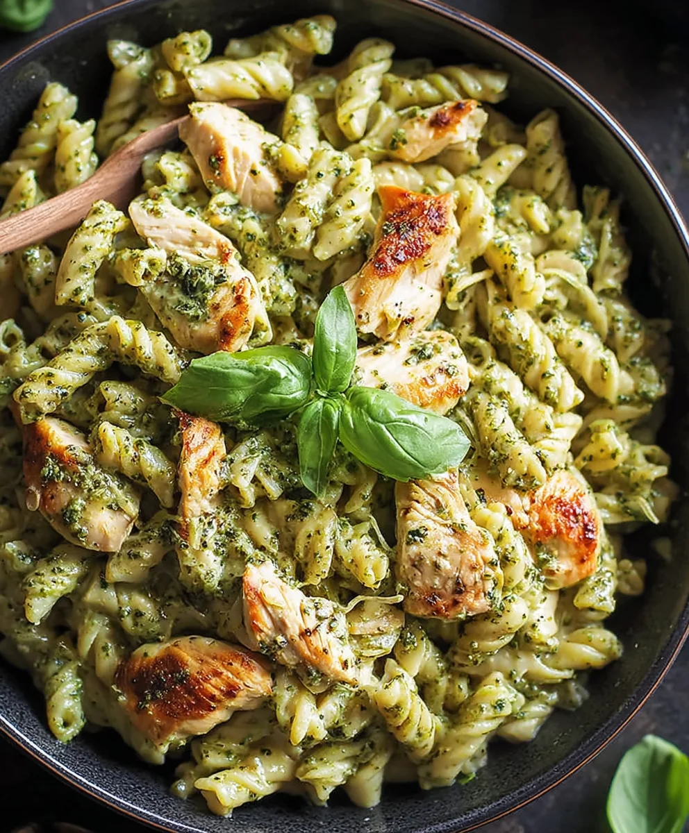 Creamy Chicken Pesto Pasta: Fast, Flavorful & Family-Friendly