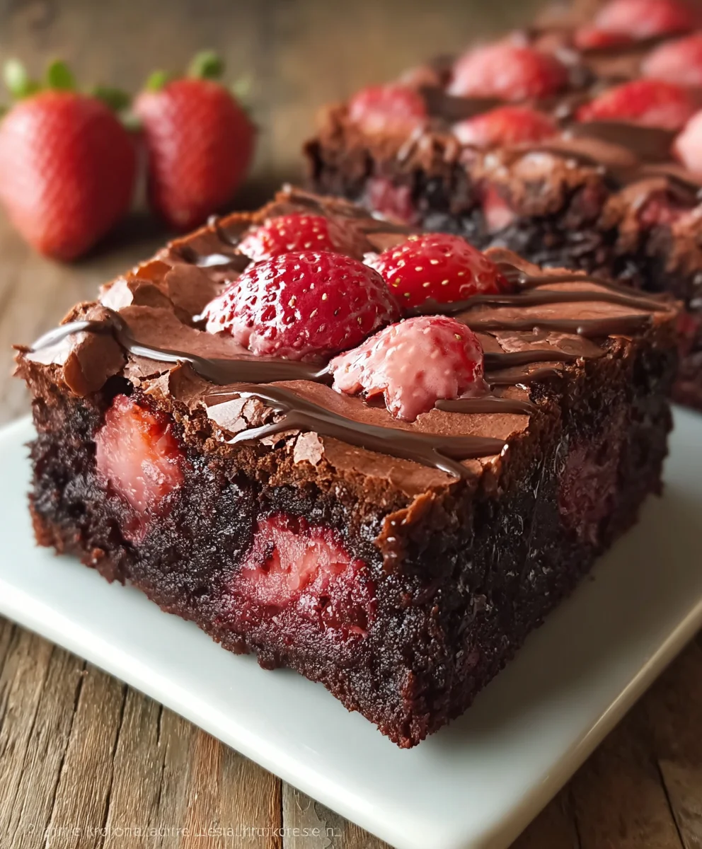 Strawberry Chocolate Brownies: The Ultimate Decadent Dessert