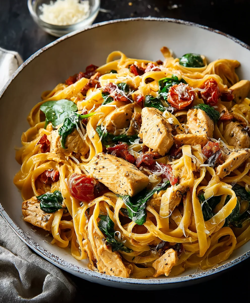 Tuscan Chicken Pasta: Creamy & Flavorful Italian Dinner