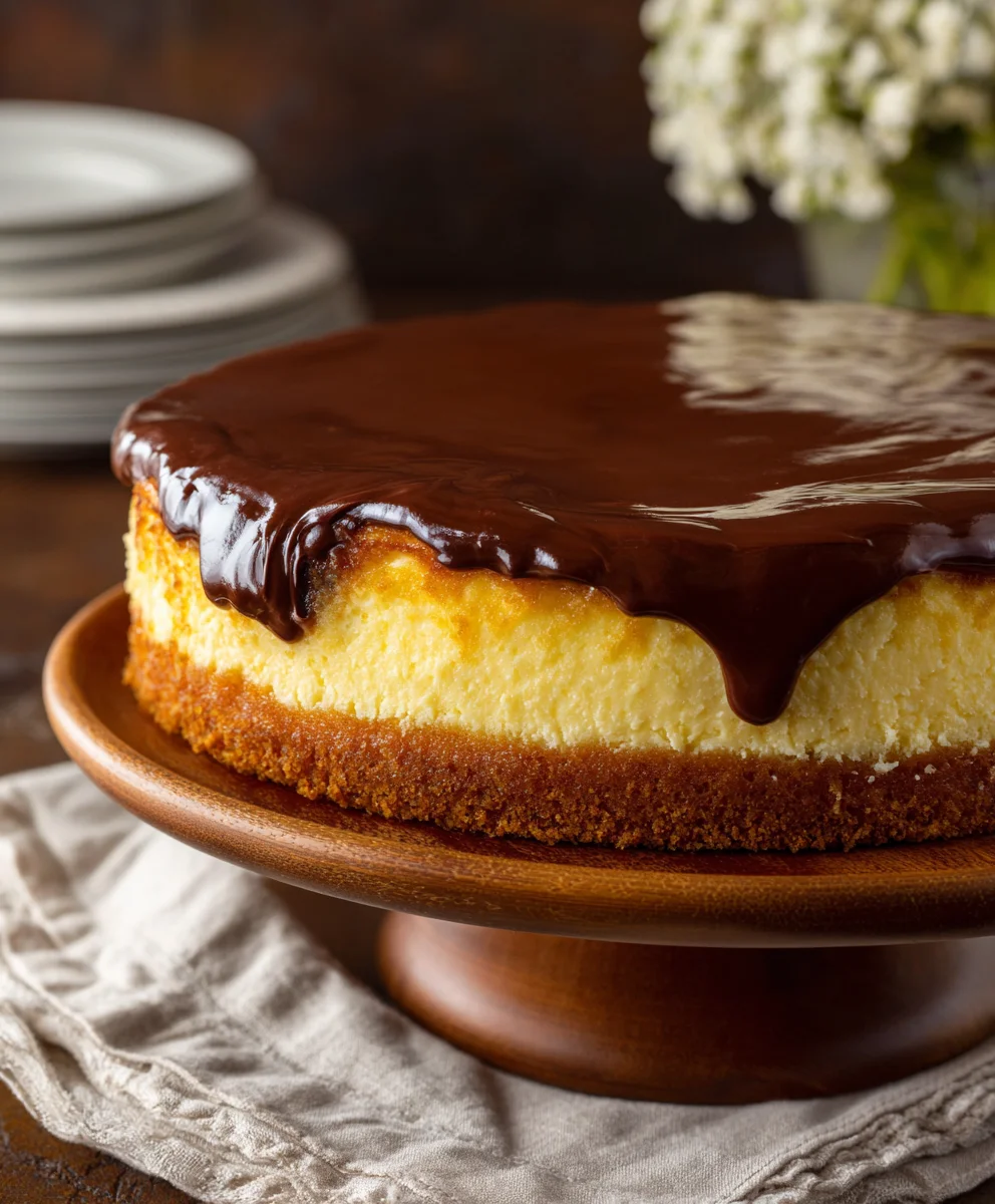 Boston Cream Pie Cheesecake: Creamy, Custardy Bliss