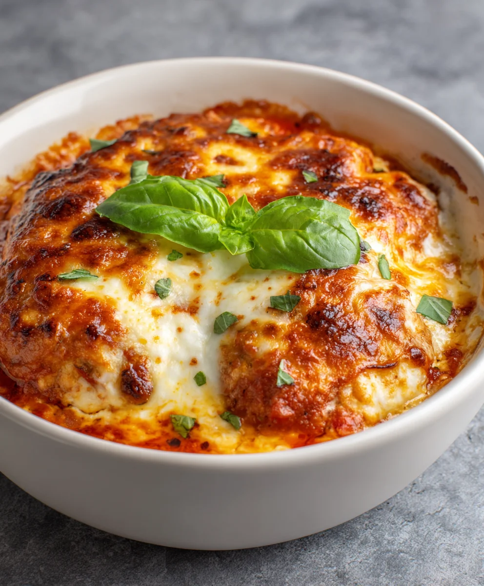 Protein-Packed Chicken Parm Cottage Cheese Bowl