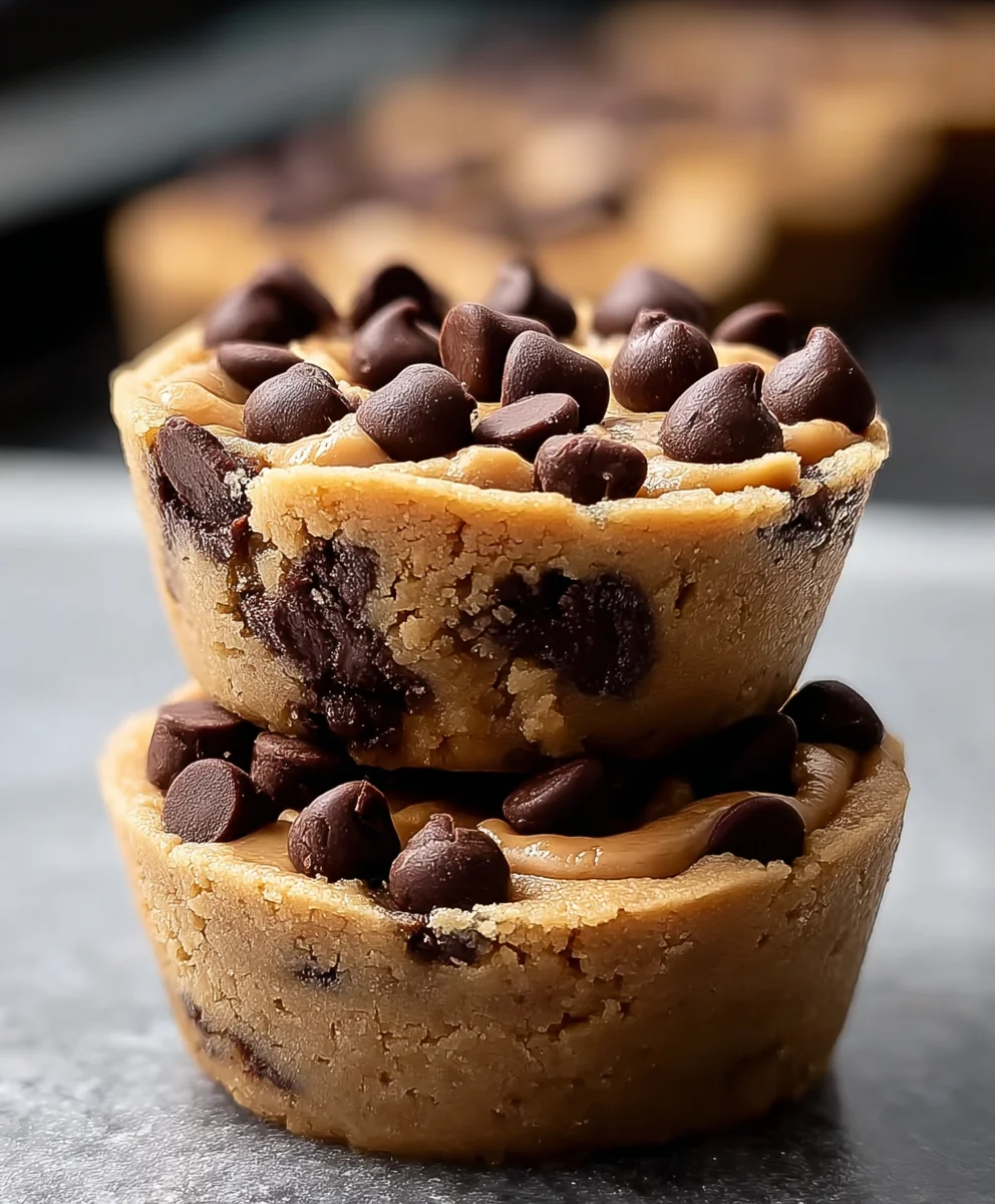 Best Ever Peanut Butter Chocolate Chip Cookie Cups