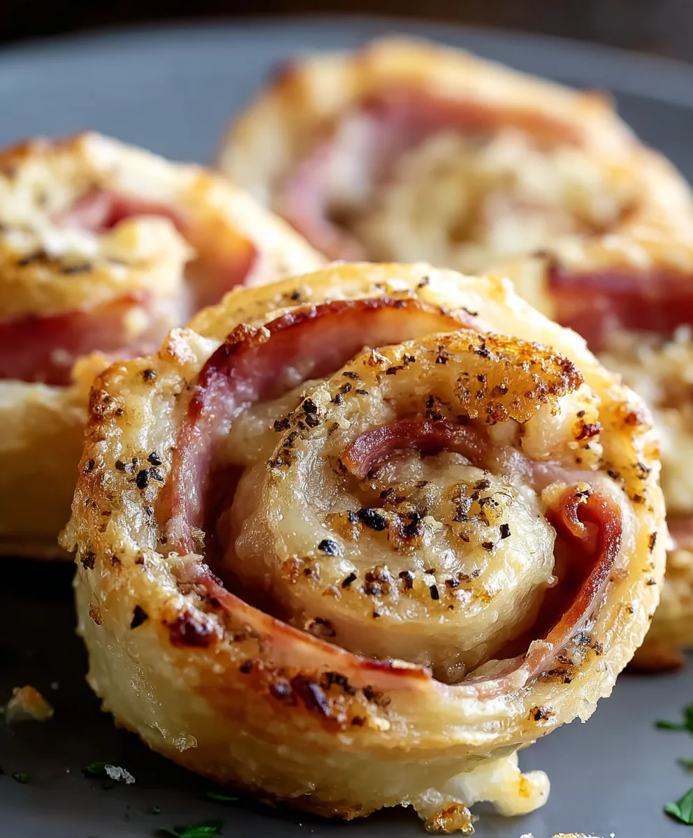 Hot Beef Ham Cheese Pinwheels