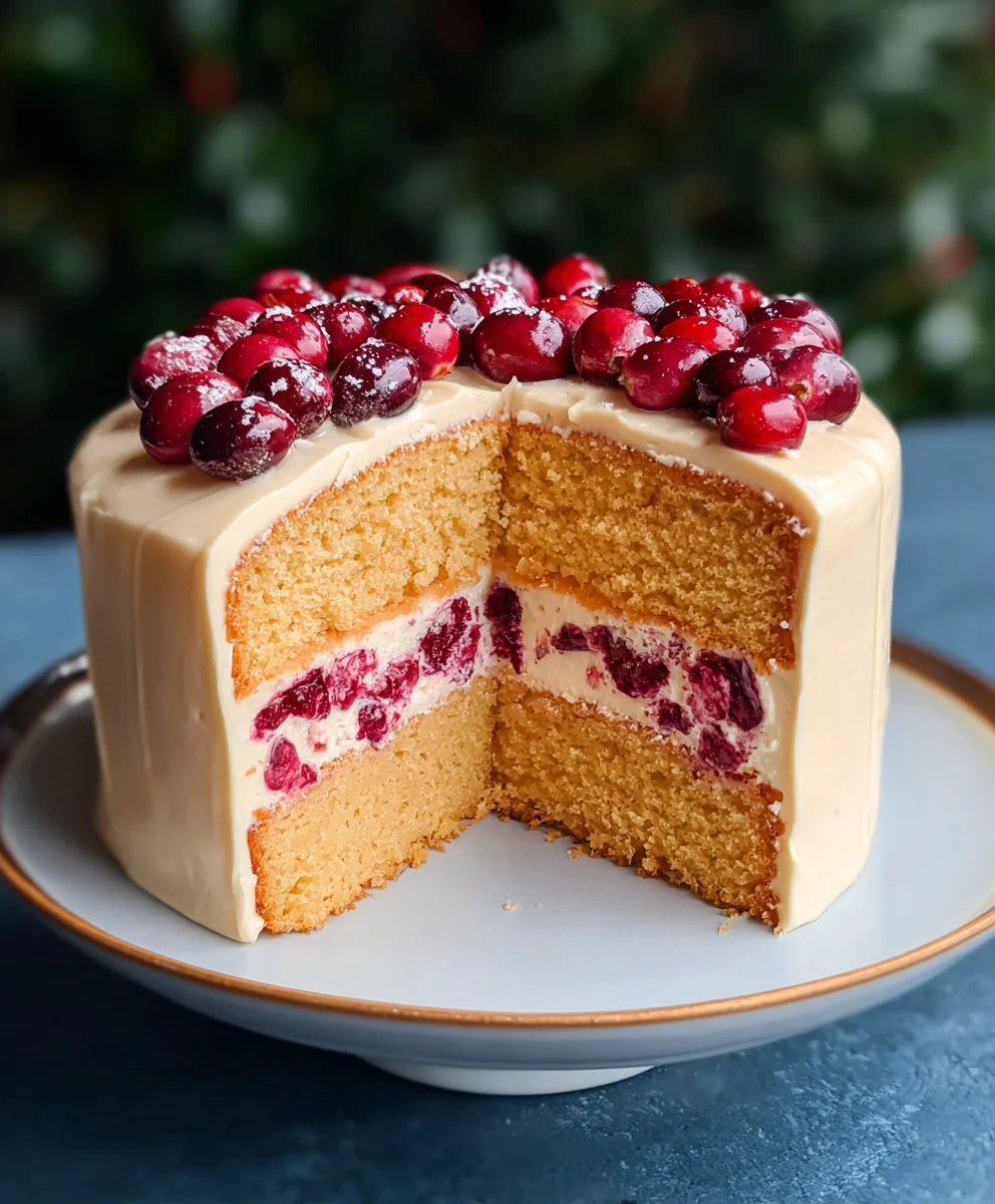 Cranberry Orange Layer Cake