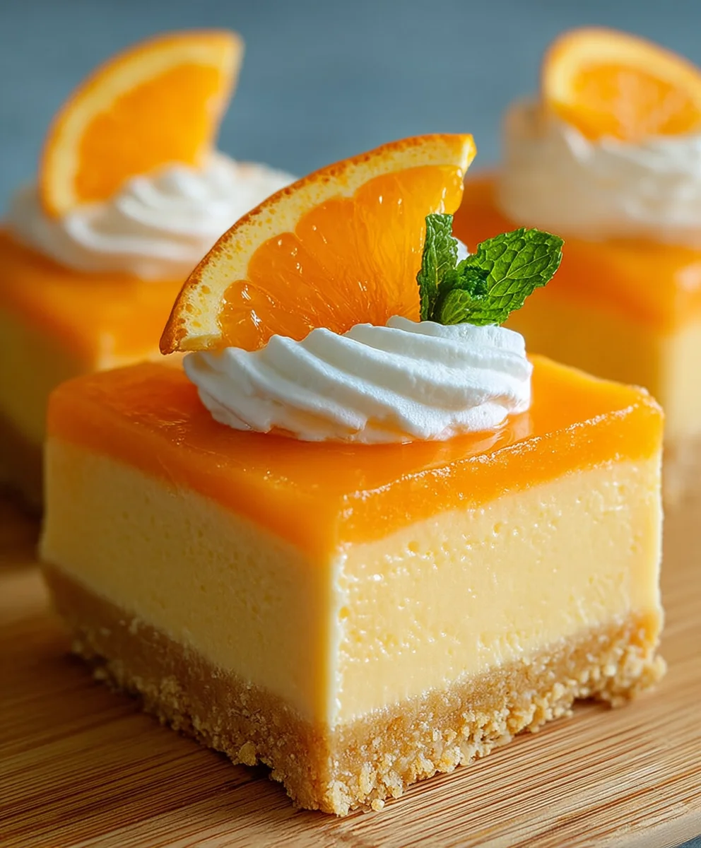 Orange Creamsicle Bars: Sweet & Zesty No-Bake Treat!