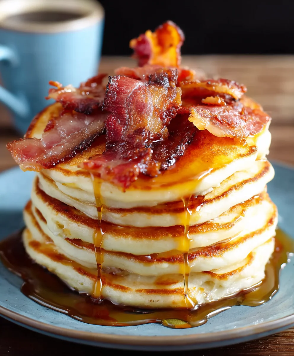 Beef Bacon Pancakes