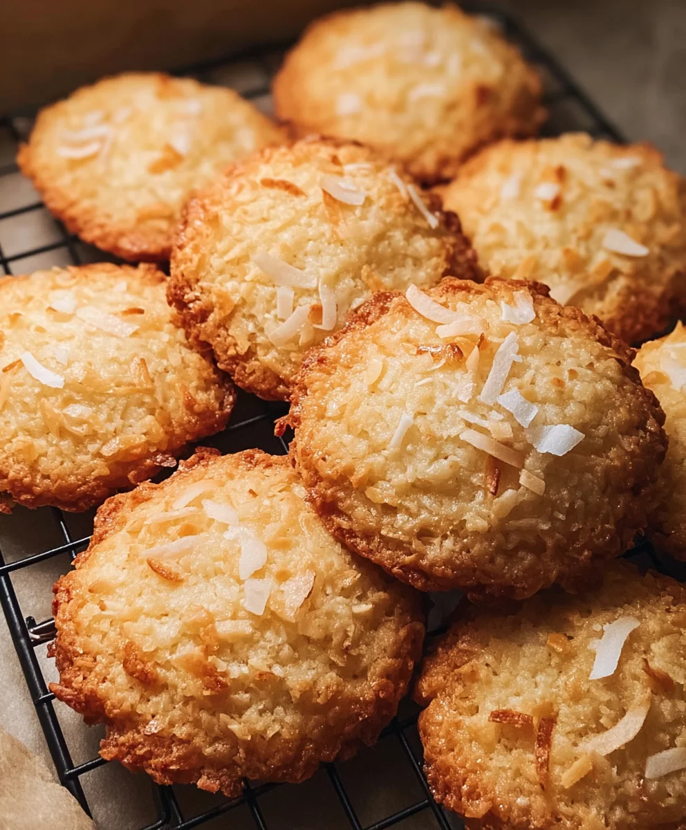 Irresistible Chewy Coconut Cookies