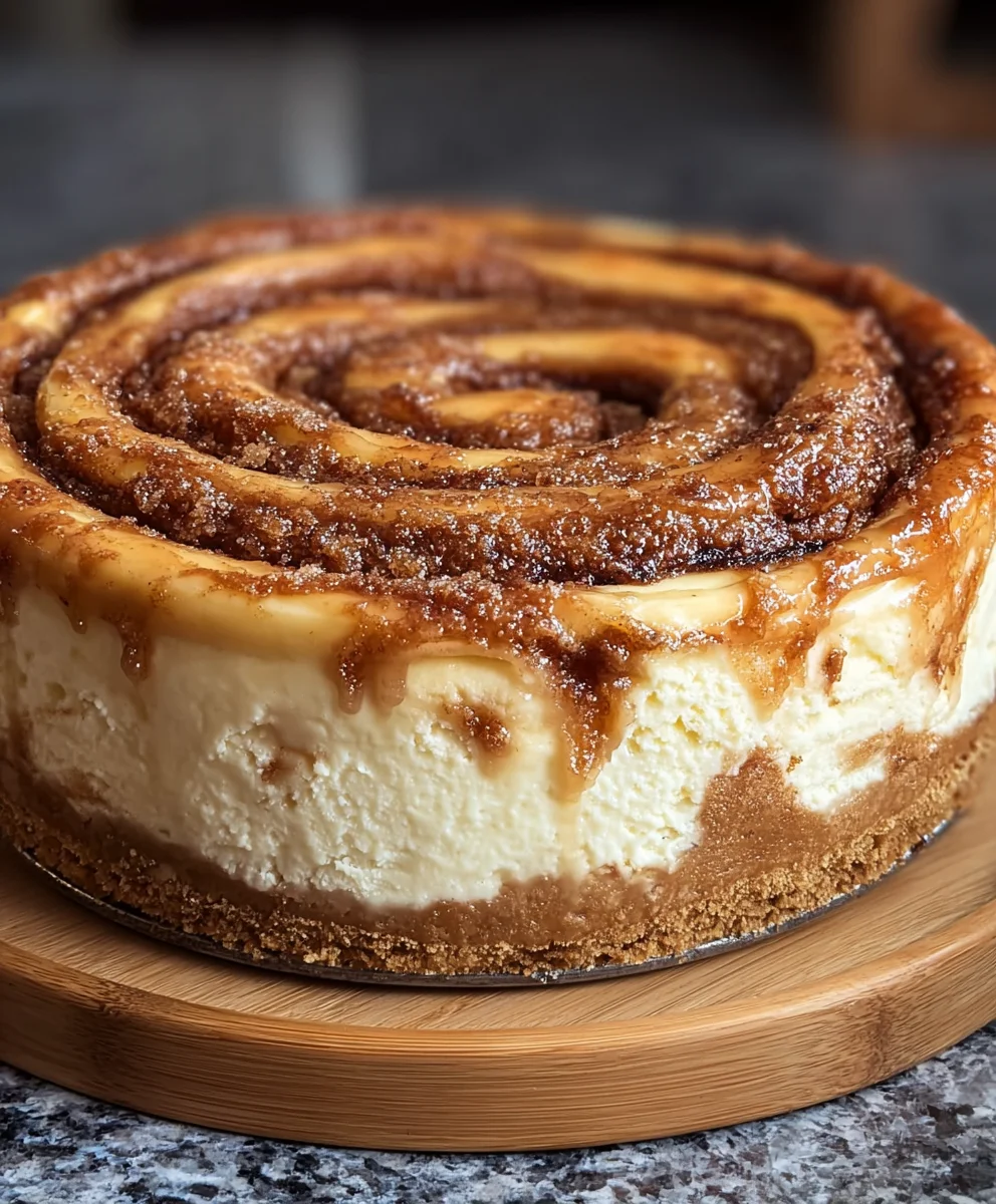 Cinnamon Roll Honeybun Cheesecake