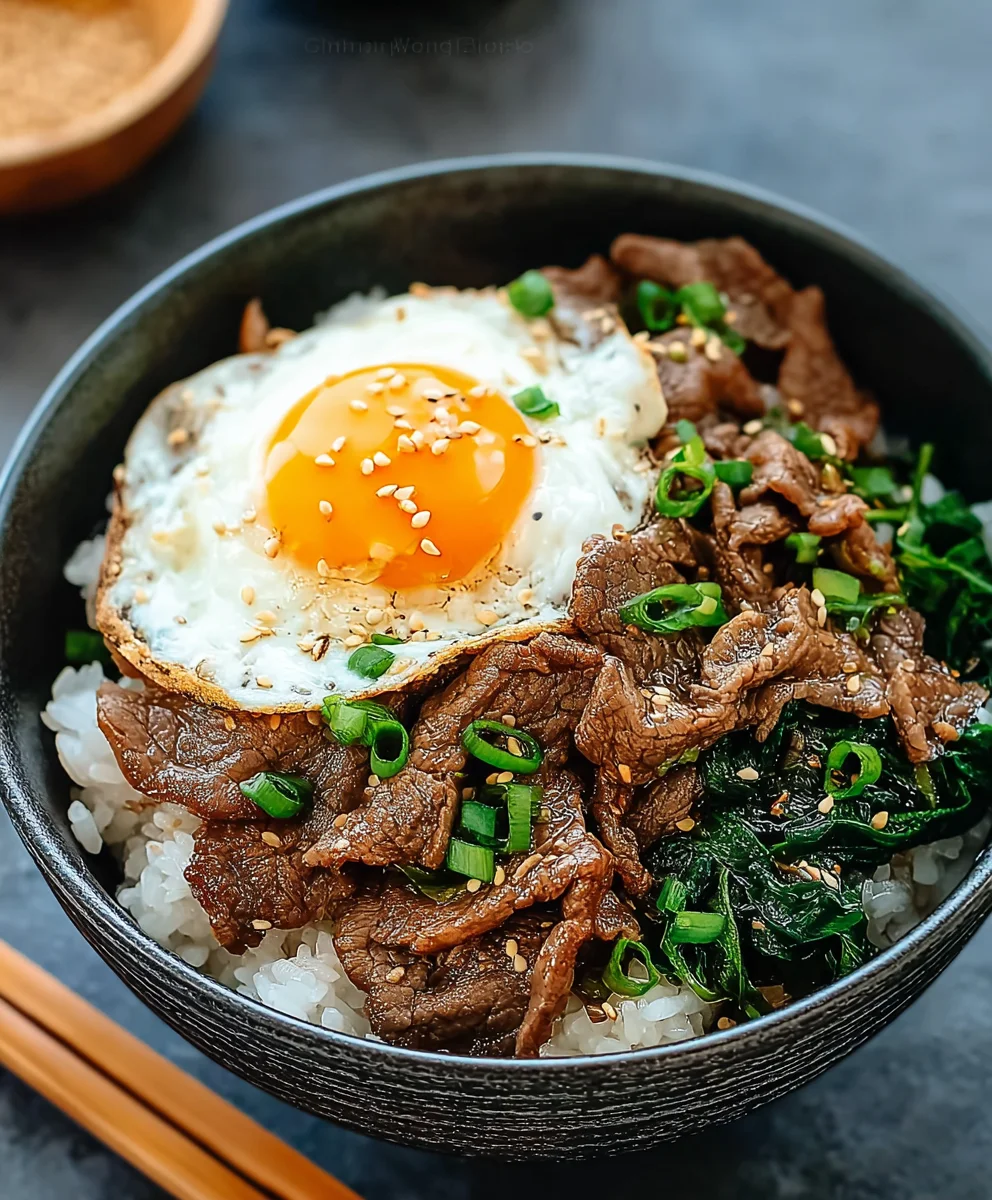 Japanese Beef Bowl Gyudon