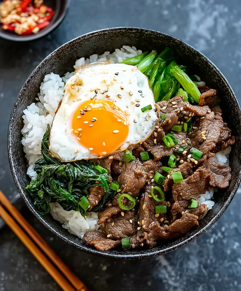 Authentic Japanese Beef Bowl Gyudon