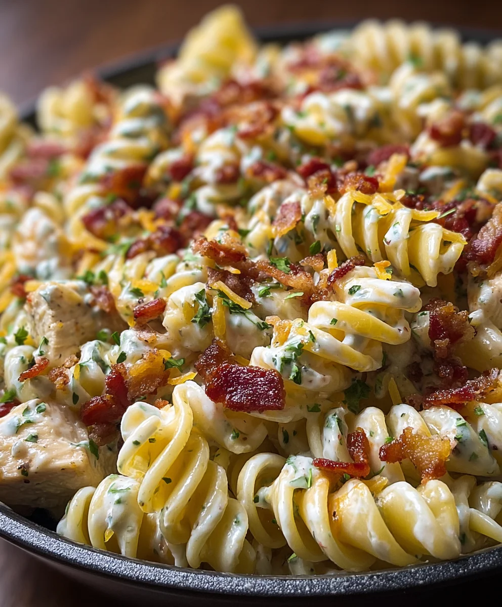 Flavorful Chicken Beef Bacon Ranch Pasta: Quick & Easy Meal