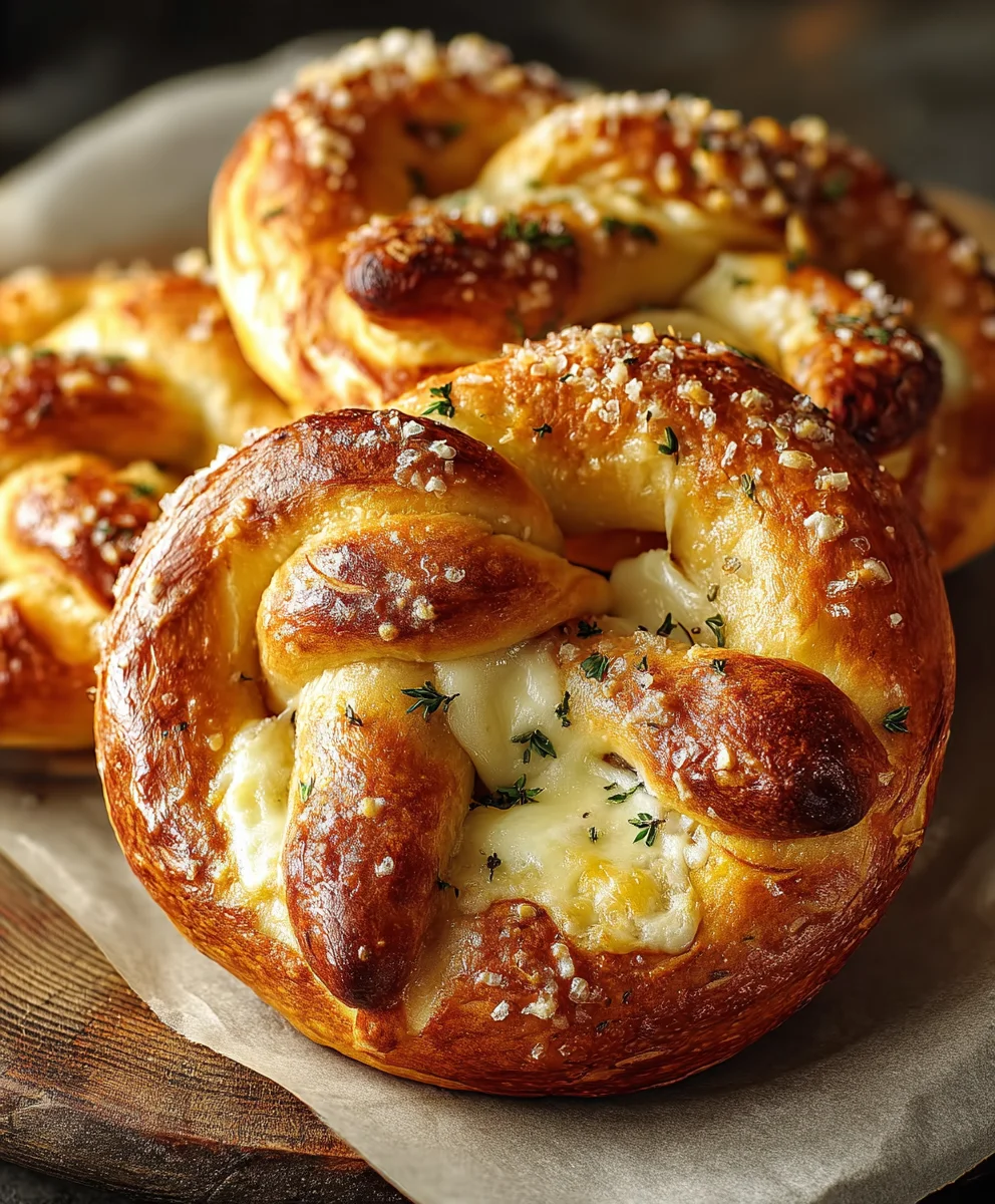 Melt-in-Your-Mouth Mozzarella Stuffed Soft Pretzels Recipe