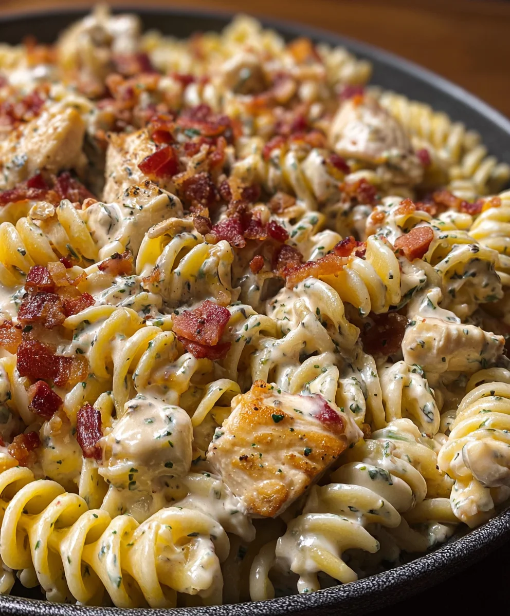 Flavorful Chicken Beef Bacon Ranch Pasta: Quick & Easy Meal