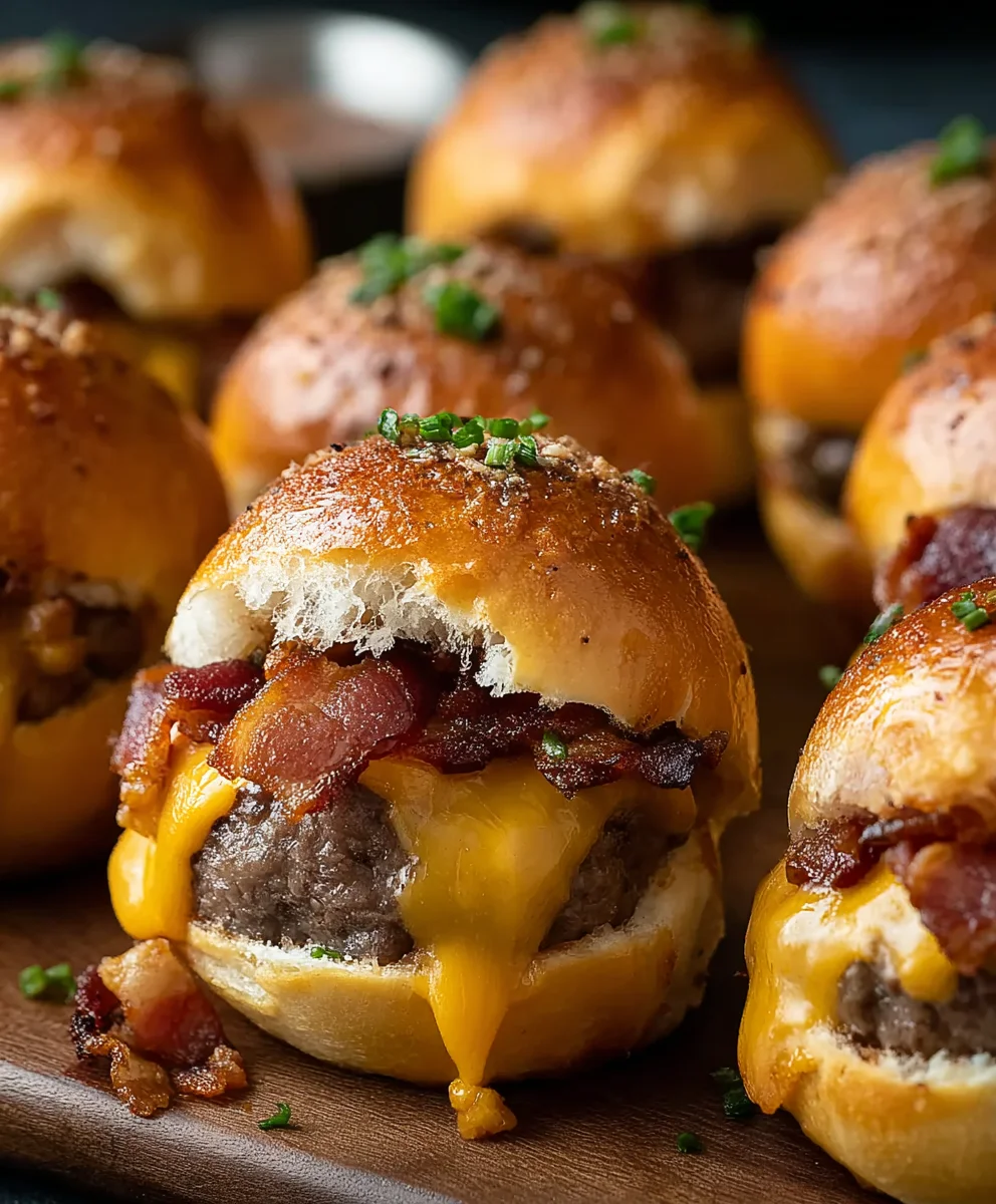 Beef Bacon Cheeseburger Bombs: Easy, Cheesy Party Snack!