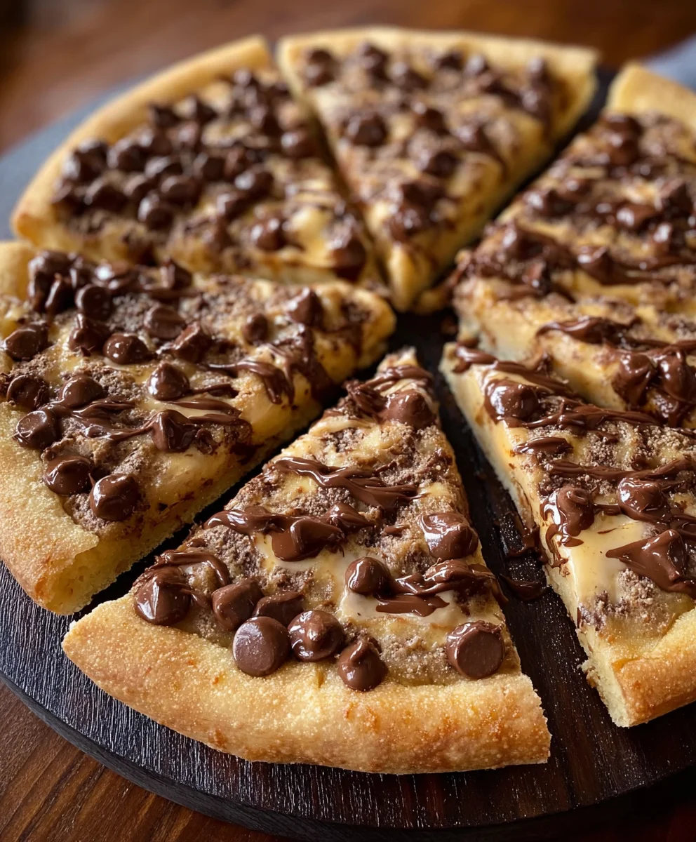 Chocolate Chip Dessert Pizza