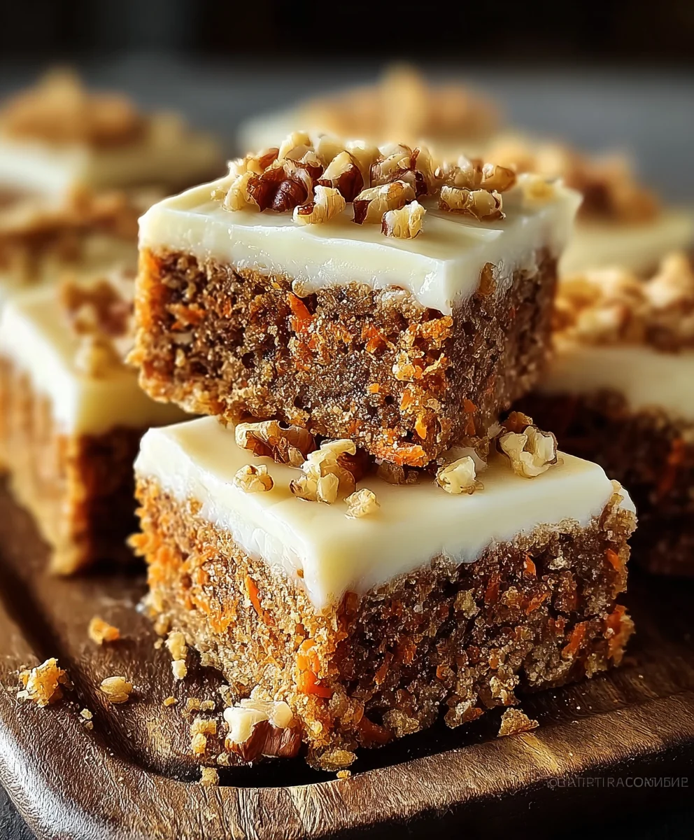 Decadent Carrot Cake Bars