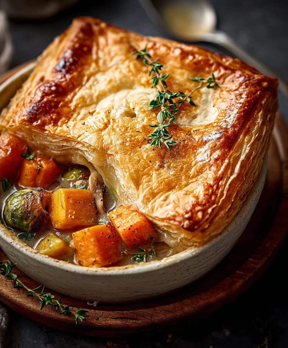Warm Roasted Autumn Vegetable Pot Pies for a Cozy Fall Meal