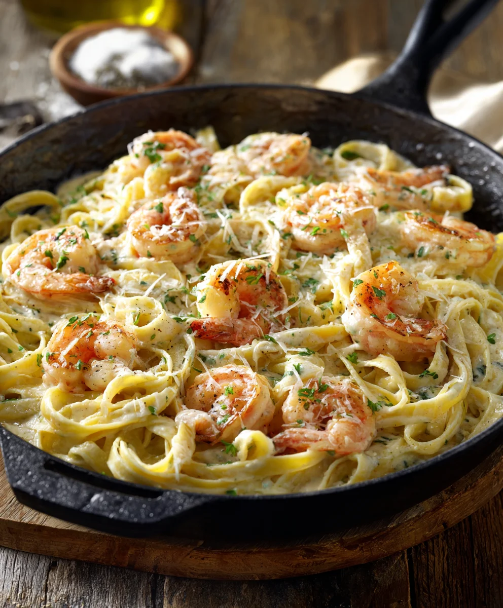 Creamy Shrimp Fettuccine Alfredo: Easy Homemade Pasta Dish