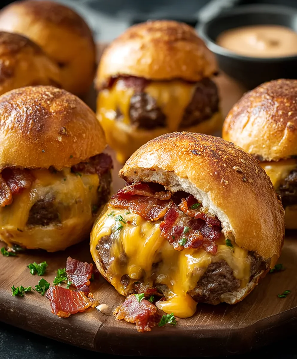 Beef Bacon Cheeseburger Bombs: Easy, Cheesy Party Snack!