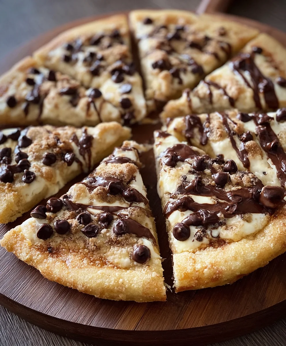Delicious Chocolate Chip Dessert Pizza Recipe - Quick & Fun!