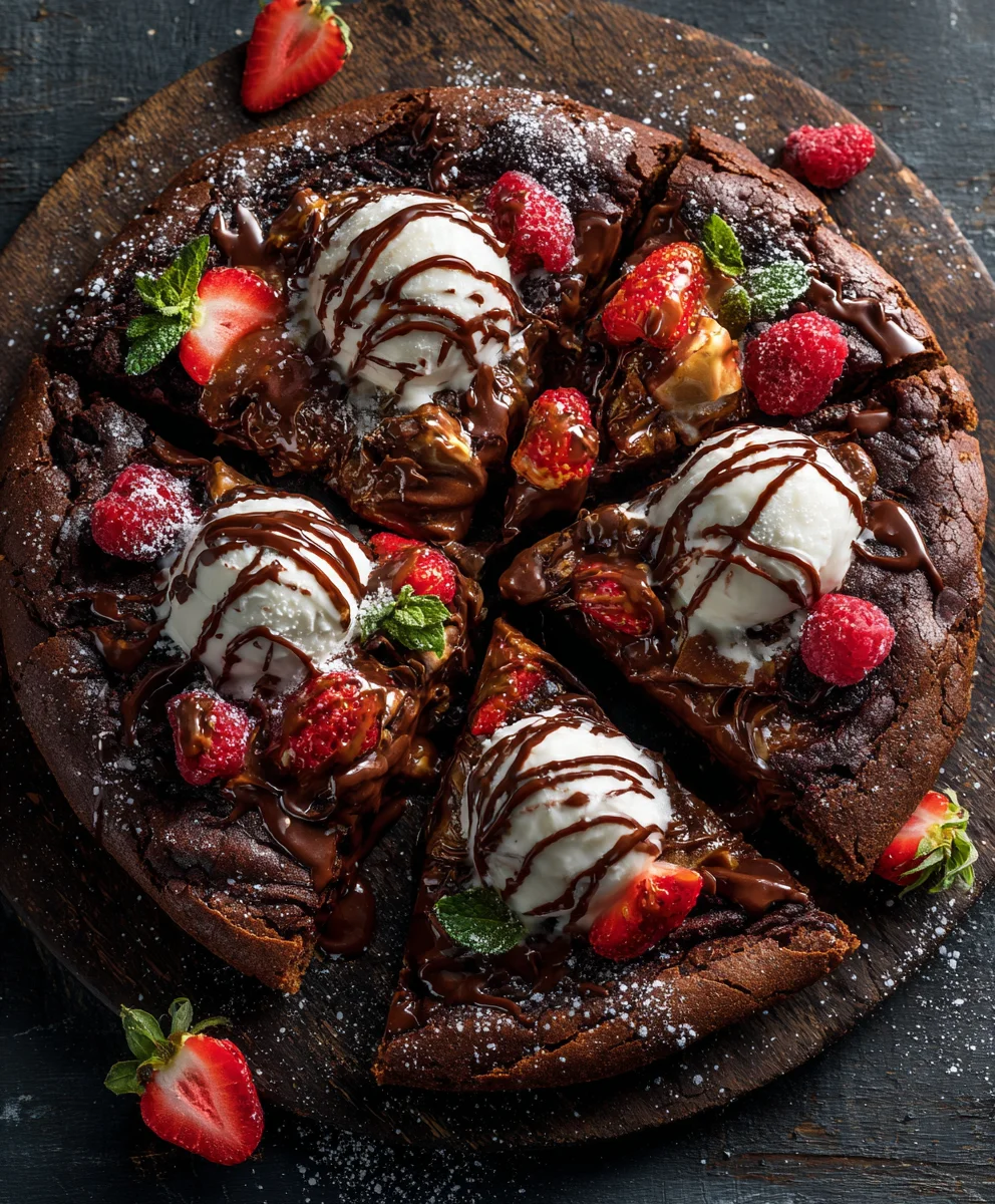 Mm Chocolate Brownie Pizza: Decadent & Easy Dessert!