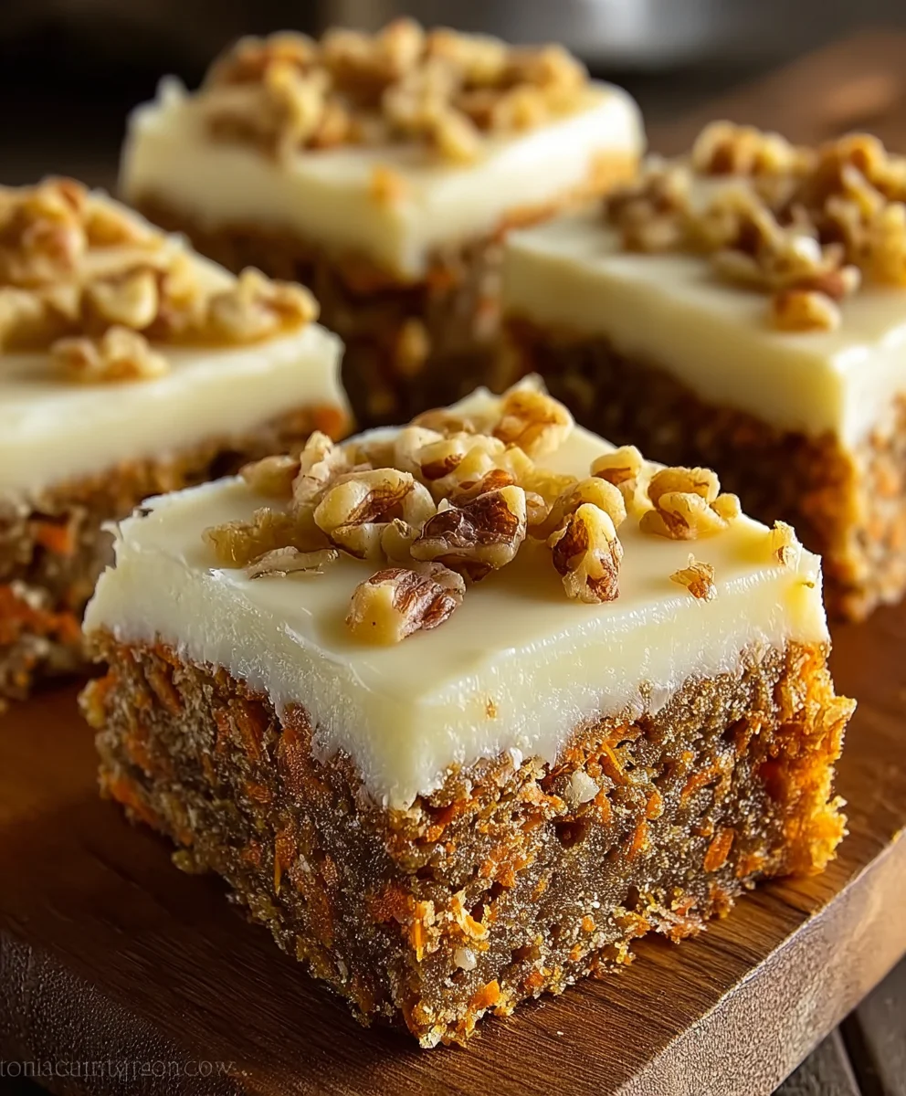 Decadent Carrot Cake Bars Recipe: Moist & Delicious!