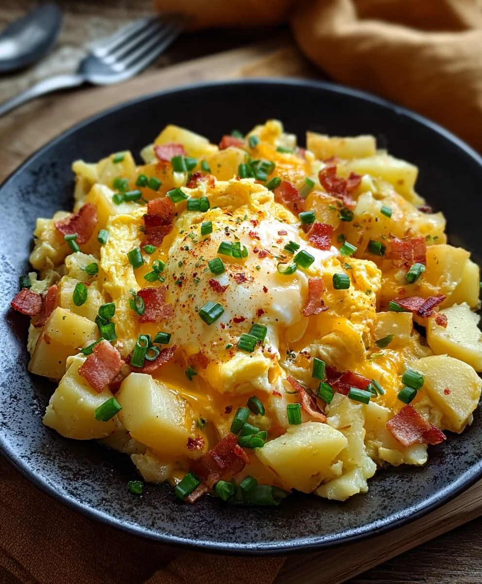 Crave-Worthy Cheesy Potato Egg Scramble for Any Meal