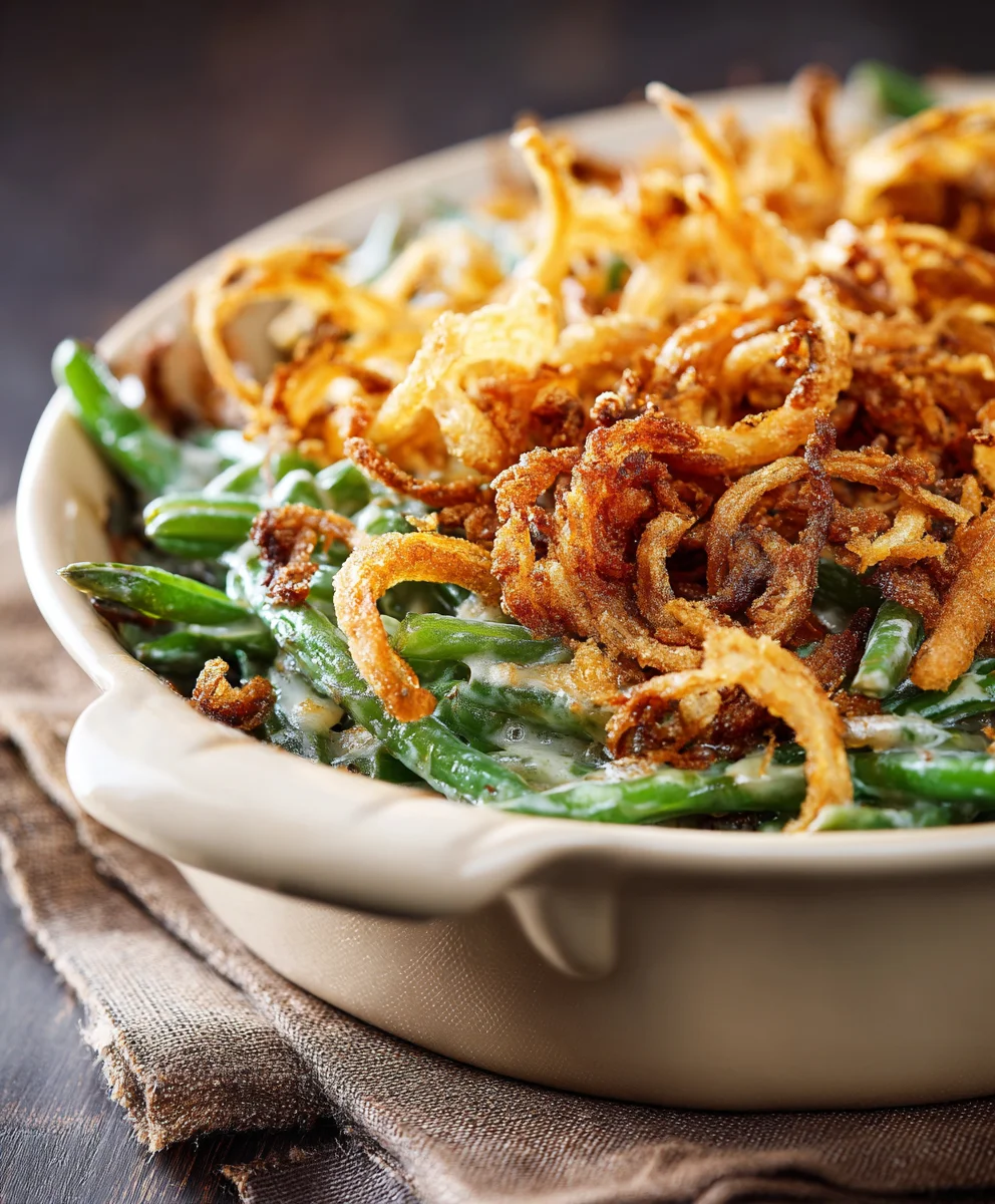 Classic Southern Green Bean Casserole – Easy & Delicious