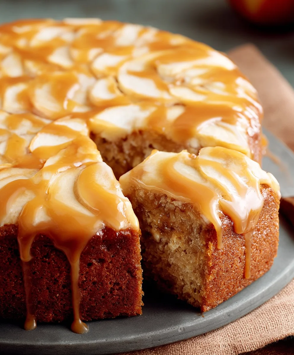 Irresistible Caramel Apple Cake